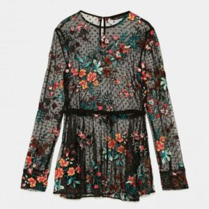 Boat Neck Top in Print B