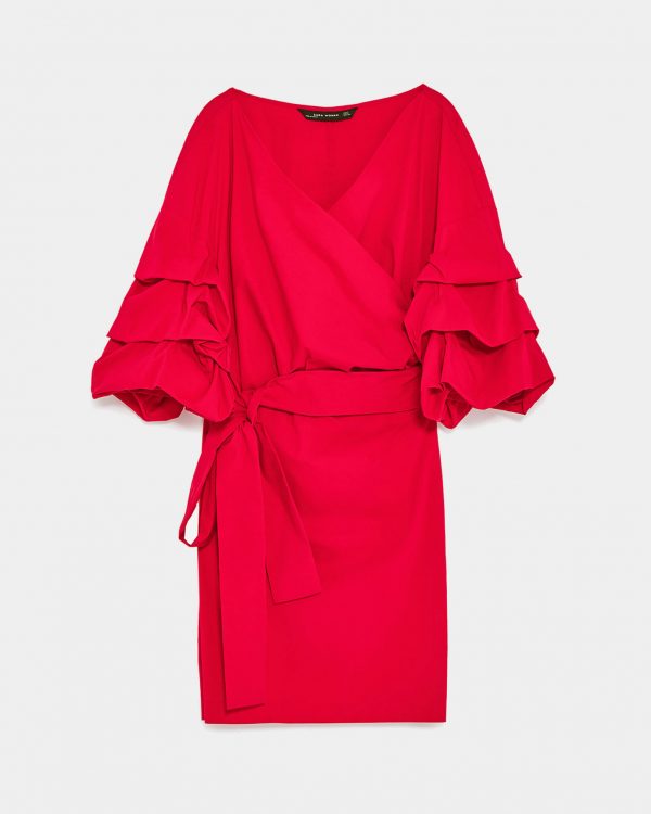 Column Dress in Magenta